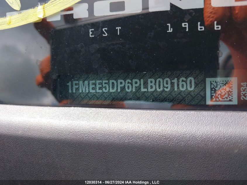 2023 Ford Bronco Wildtrak VIN: 1FMEE5DP6PLB09160 Lot: 12030314