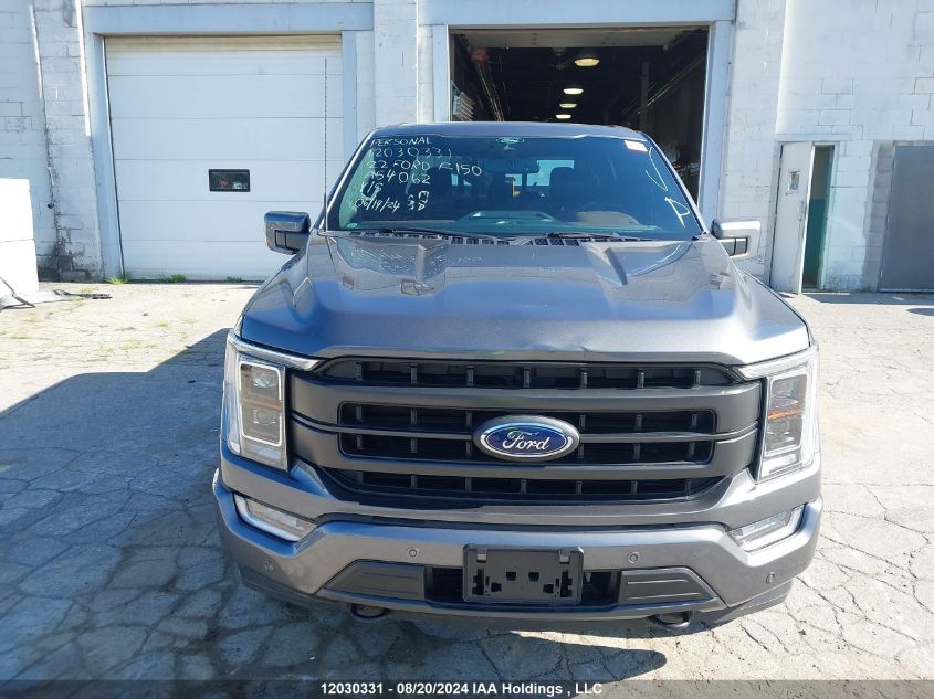2022 Ford F-150 Lariat VIN: 1FTEW1EP9NFA54062 Lot: 12030331