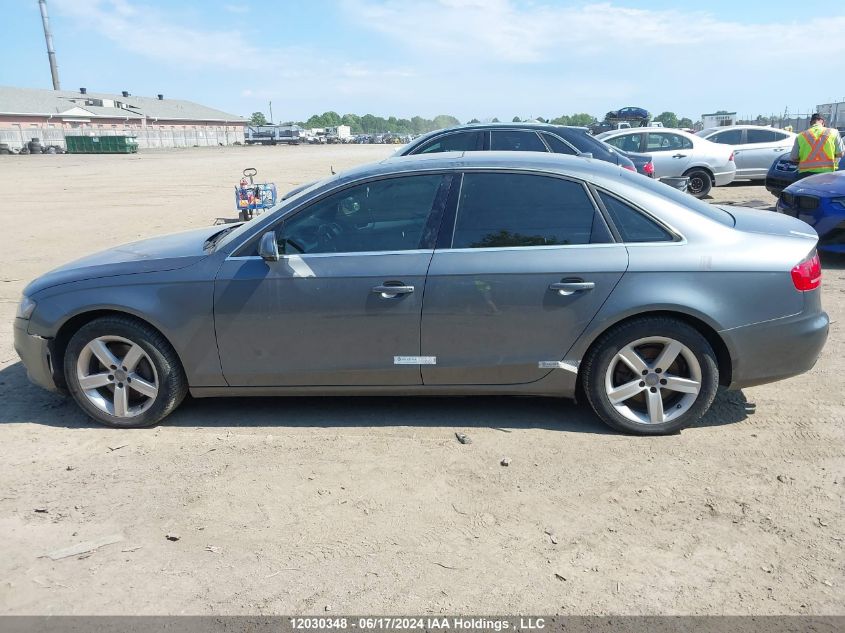 2012 Audi A4 VIN: WAUFFCFL9CA117146 Lot: 12030348