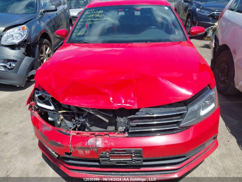 2016 Volkswagen Jetta Comfortline VIN: 3VWD07AJ1GM329540 Lot: 12030386