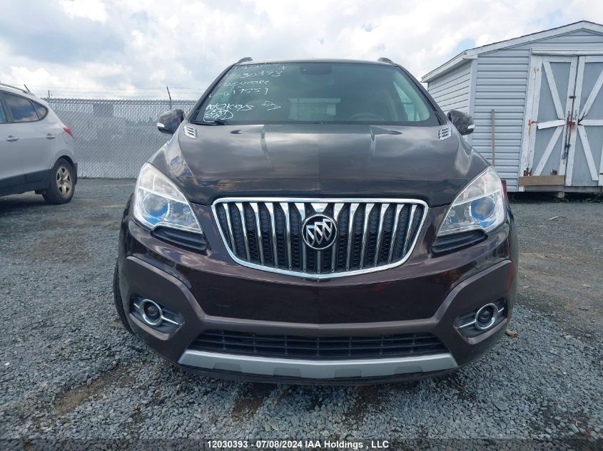 2016 Buick Encore VIN: KL4CJGSB5GB617551 Lot: 12030393