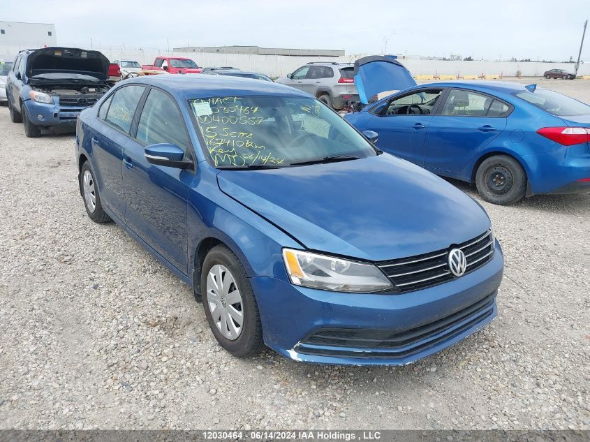 2015 Volkswagen Jetta Sedan VIN: 3VW2K7AJ1FM400557 Lot: 12030464