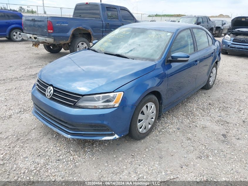 2015 Volkswagen Jetta Sedan VIN: 3VW2K7AJ1FM400557 Lot: 12030464