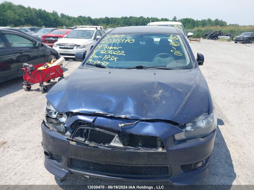 2014 Mitsubishi Lancer VIN: JA32U2FU9EU605622 Lot: 12030470