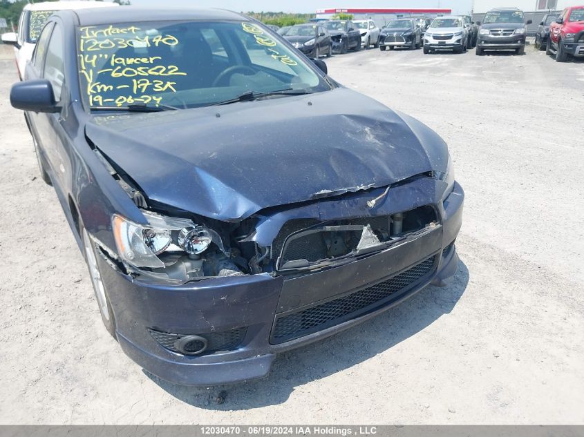 2014 Mitsubishi Lancer VIN: JA32U2FU9EU605622 Lot: 12030470