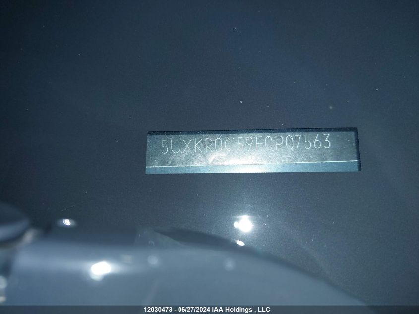 2015 BMW X5 VIN: 5UXKR0C59F0P07563 Lot: 12030473