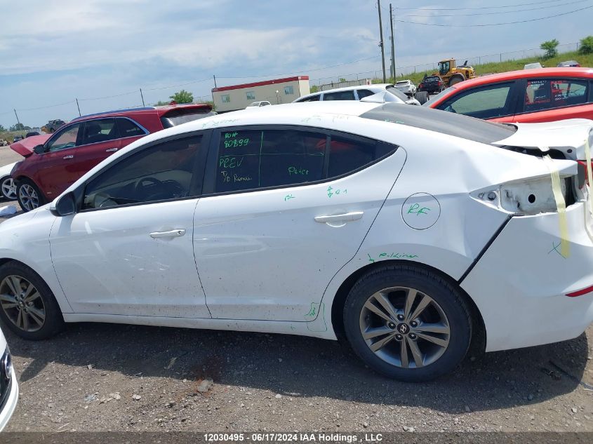 2017 Hyundai Elantra VIN: KMHD84LF4HU306412 Lot: 12030495