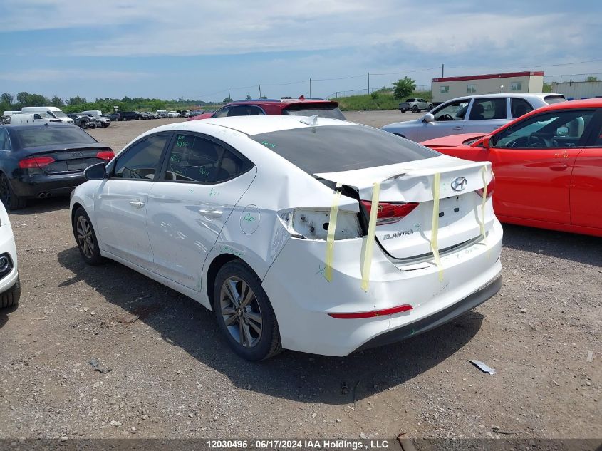 2017 Hyundai Elantra VIN: KMHD84LF4HU306412 Lot: 12030495