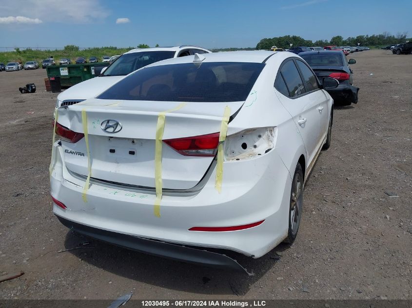 2017 Hyundai Elantra VIN: KMHD84LF4HU306412 Lot: 12030495