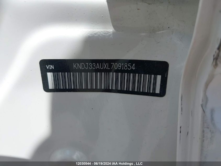 2020 Kia Soul VIN: KNDJ33AUXL7091854 Lot: 12030544