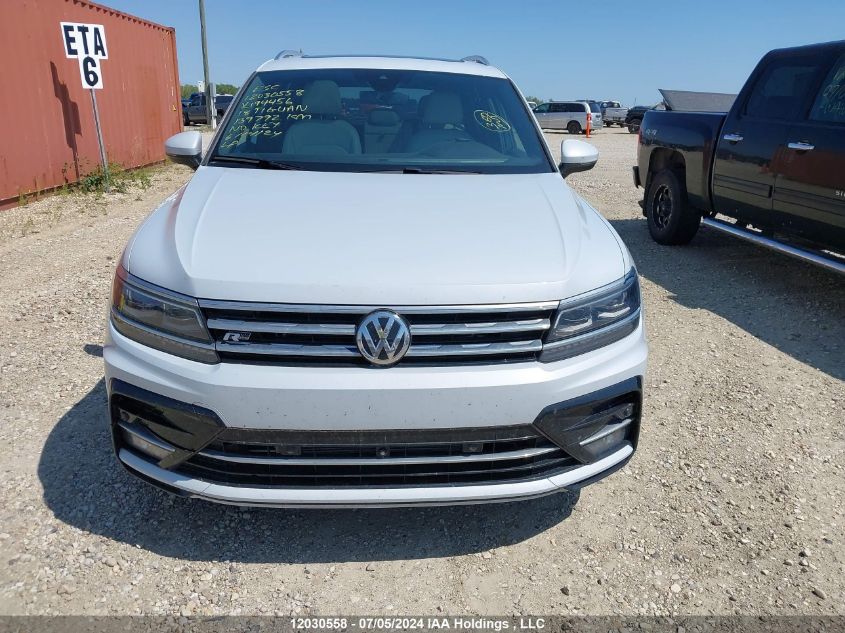 2018 Volkswagen Tiguan Sel Premium VIN: 3VV4B7AX1JM194456 Lot: 12030558