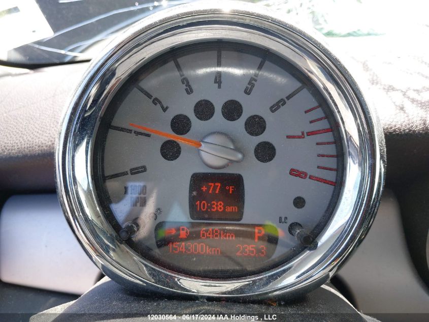 2009 Mini Cooper Clubman VIN: WMWML33589TX35061 Lot: 12030564