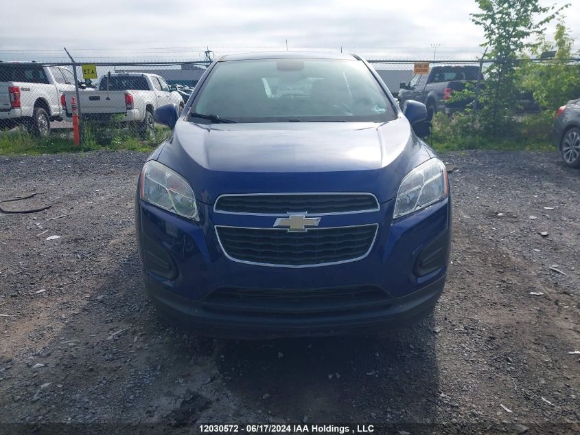 2013 Chevrolet Trax VIN: 3GNCJKSB5DL161657 Lot: 12030572