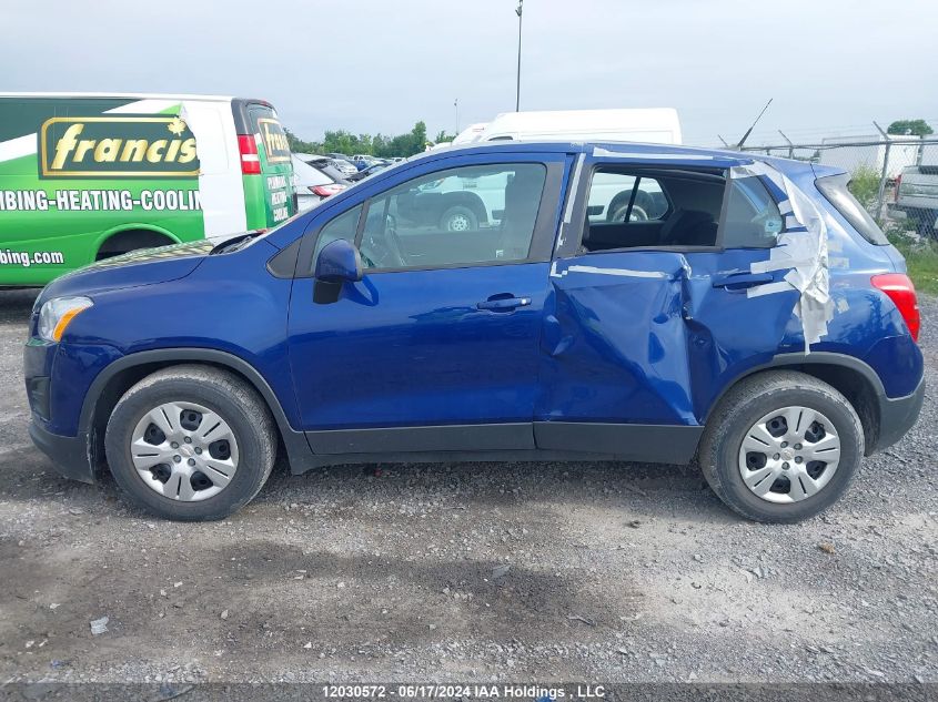 2013 Chevrolet Trax VIN: 3GNCJKSB5DL161657 Lot: 12030572