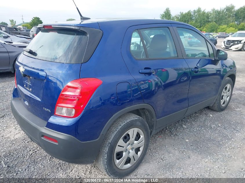 2013 Chevrolet Trax VIN: 3GNCJKSB5DL161657 Lot: 12030572