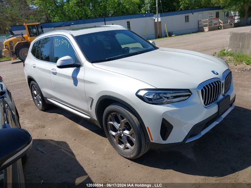 2023 BMW X3 VIN: 5UX53DP04P9S39677 Lot: 12030594