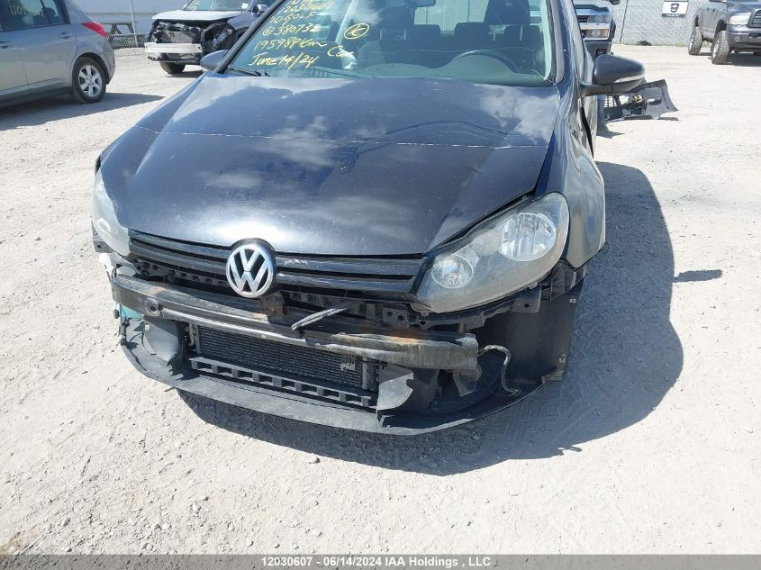 2010 Volkswagen Golf VIN: WVWBA7AJ3AW380732 Lot: 12030607