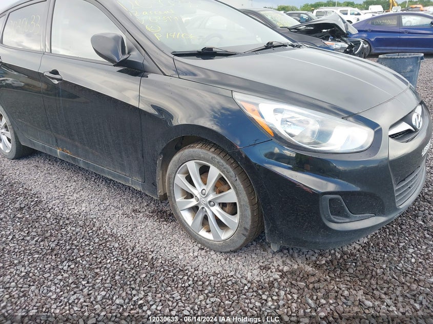 2012 Hyundai Accent Gls/Gs VIN: KMHCT5AE0CU039921 Lot: 12030633