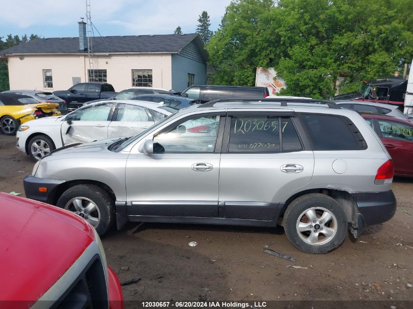 2006 Hyundai Santa Fe VIN: KM8SB73D86U077030 Lot: 12030657