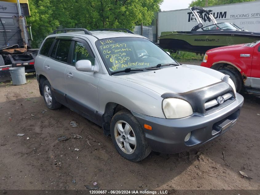 2006 Hyundai Santa Fe VIN: KM8SB73D86U077030 Lot: 12030657