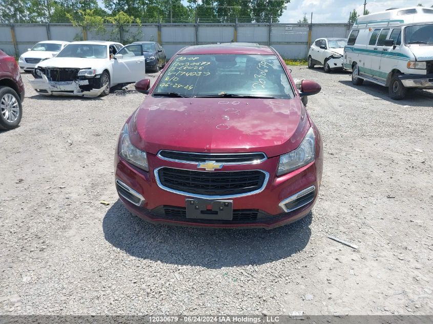 2015 Chevrolet Cruze VIN: 1G1PE5SB7F7174037 Lot: 12030679