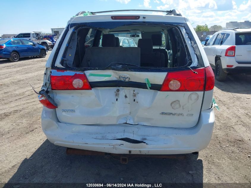 2009 Toyota Sienna Ce 8 Passenger VIN: 5TDZK29C09S250035 Lot: 12030694