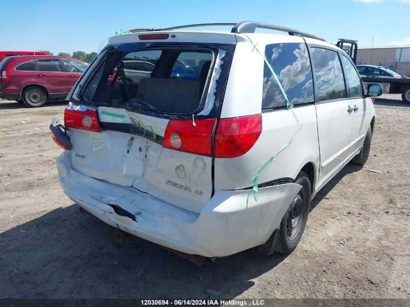 2009 Toyota Sienna Ce 8 Passenger VIN: 5TDZK29C09S250035 Lot: 12030694