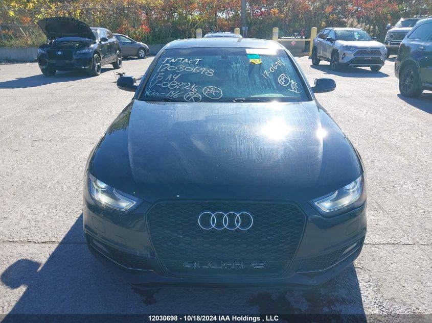 2015 Audi A4 VIN: WAUFFCFL8FA082216 Lot: 12030698