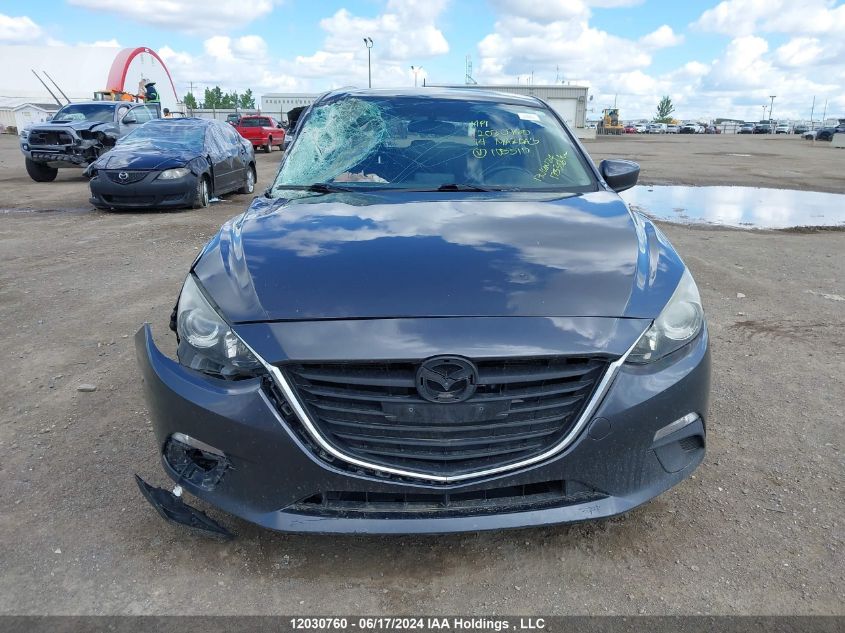 2014 Mazda Mazda3 VIN: JM1BM1L72E1105510 Lot: 12030760