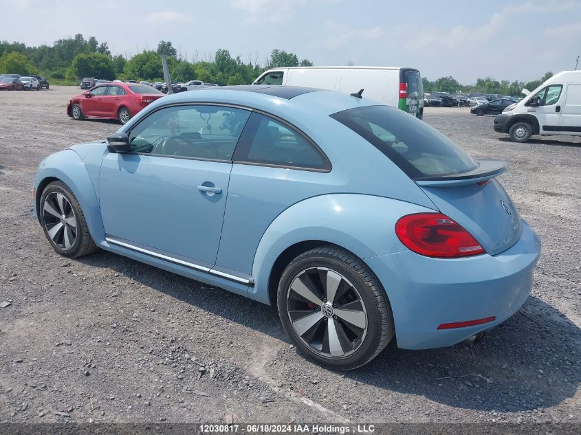 2013 Volkswagen Beetle 2.0T Fender Edition/2.0T Turbo/R-Line VIN: 3VWV67AT6DM612578 Lot: 12030817