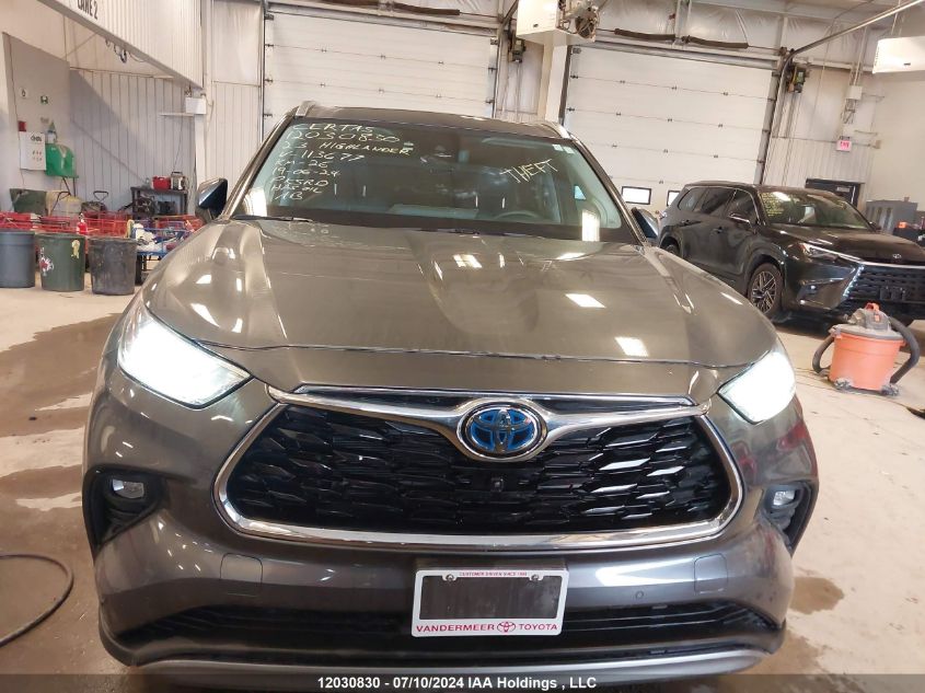 2023 Toyota Highlander Hybrid Limited/Hybrid Platinum VIN: 5TDEBRCH1PS113677 Lot: 12030830