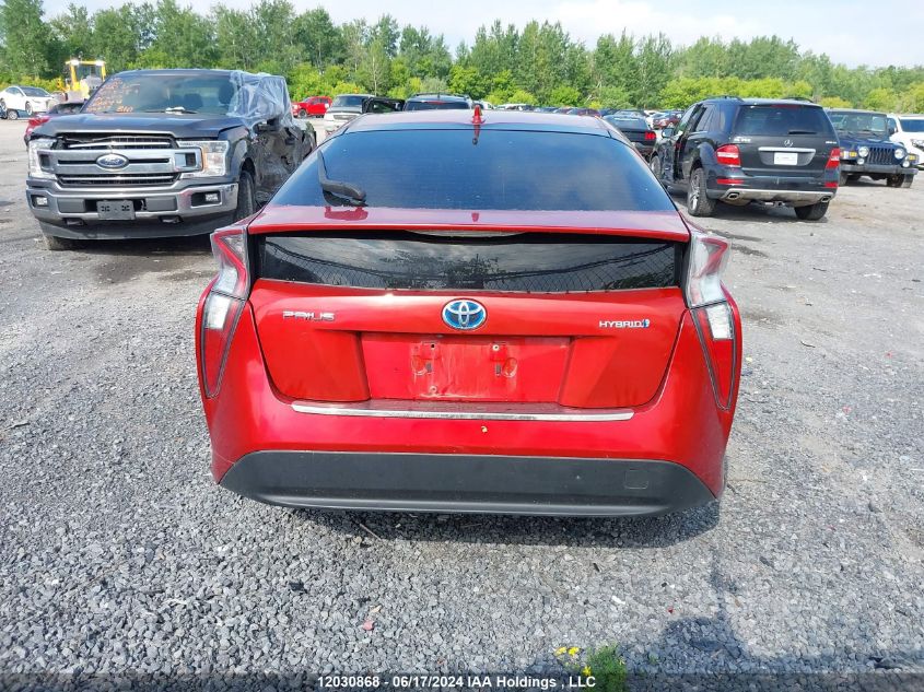 2016 Toyota Prius VIN: JTDKBRFU4G3501015 Lot: 12030868