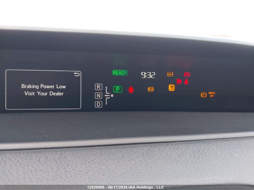 2016 Toyota Prius VIN: JTDKBRFU4G3501015 Lot: 12030868