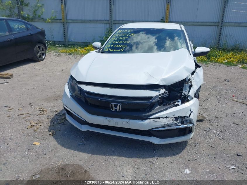2019 Honda Civic VIN: 2HGFC2F53KH028150 Lot: 12030875