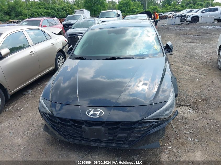 2021 Hyundai Elantra Preferred Ivt With Sun And Tech Package VIN: KMHLM4AGXMU076534 Lot: 12030889