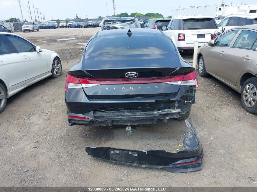 2021 Hyundai Elantra Preferred Ivt With Sun And Tech Package VIN: KMHLM4AGXMU076534 Lot: 12030889