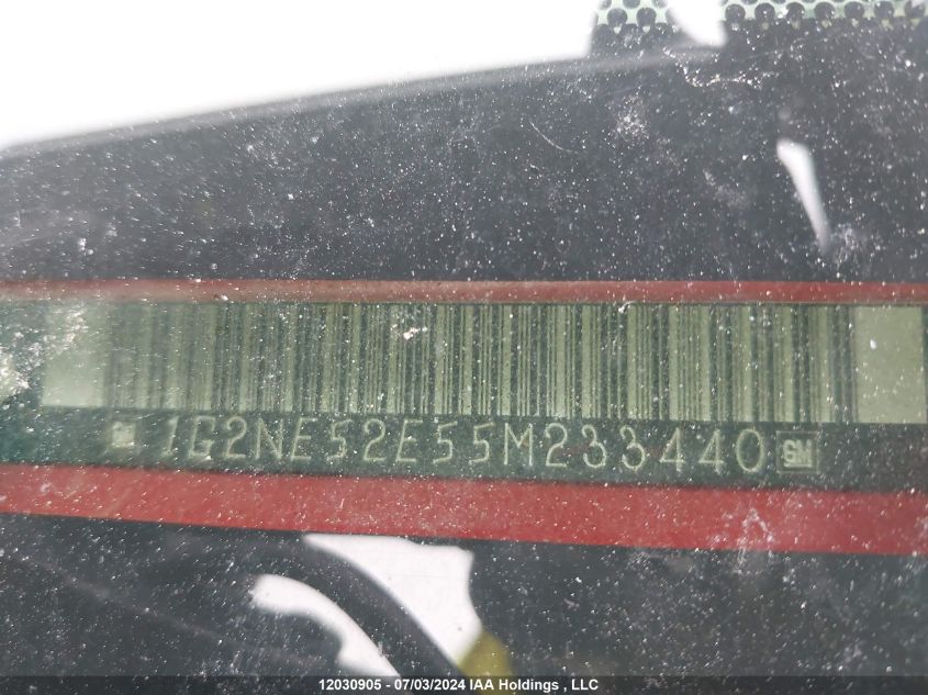 2005 Pontiac Grand Am Se VIN: 1G2NE52E55M233440 Lot: 12030905