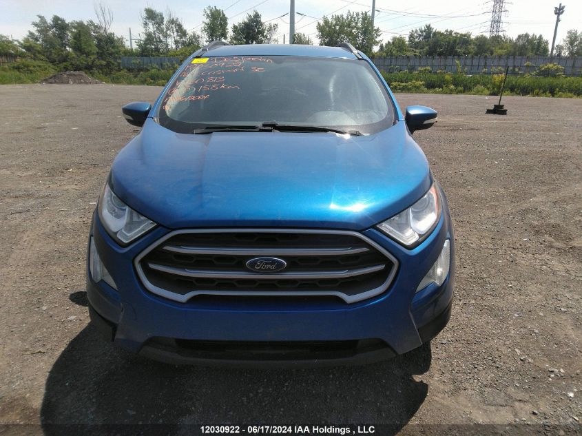 2018 Ford Ecosport Se VIN: MAJ6P1UL9JC180813 Lot: 12030922