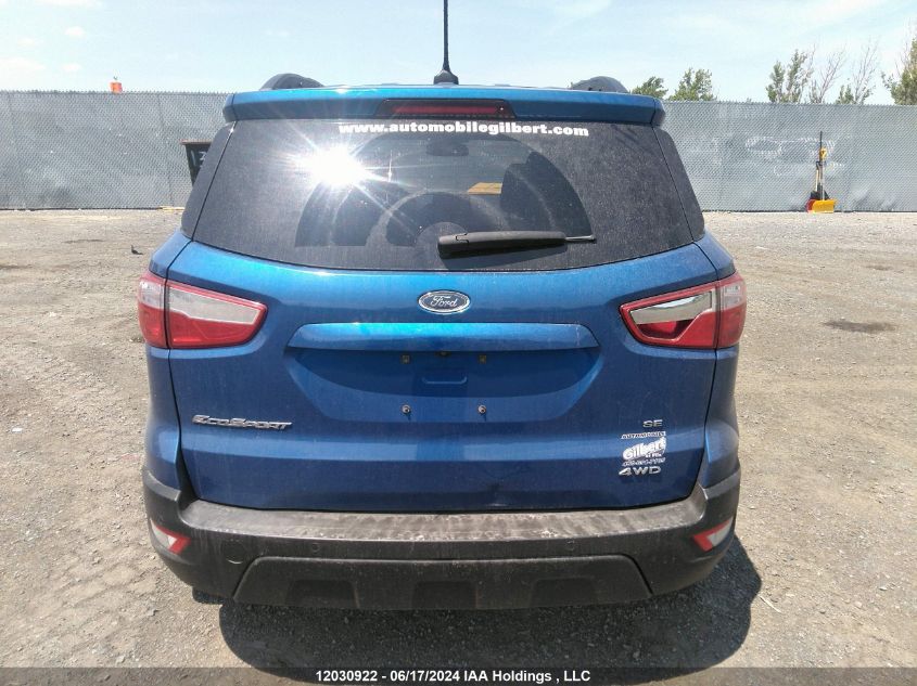 2018 Ford Ecosport Se VIN: MAJ6P1UL9JC180813 Lot: 12030922