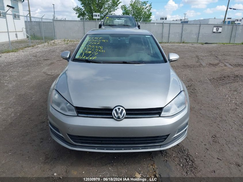 2015 Volkswagen Golf VIN: 3VW217AU5FM058818 Lot: 12030970