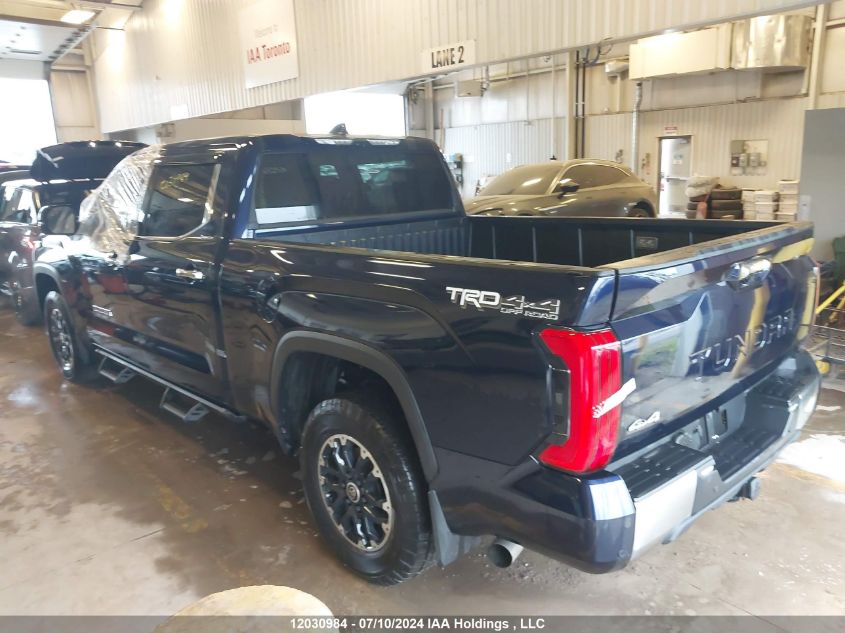 2022 Toyota Tundra Limited VIN: 5TFJA5ECXNX004766 Lot: 12030984