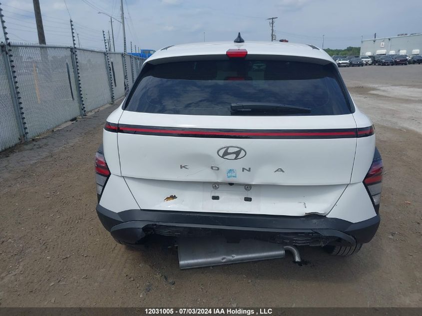 2024 Hyundai Kona 2.0L Essential VIN: KM8HA3AB1RU072540 Lot: 12031005