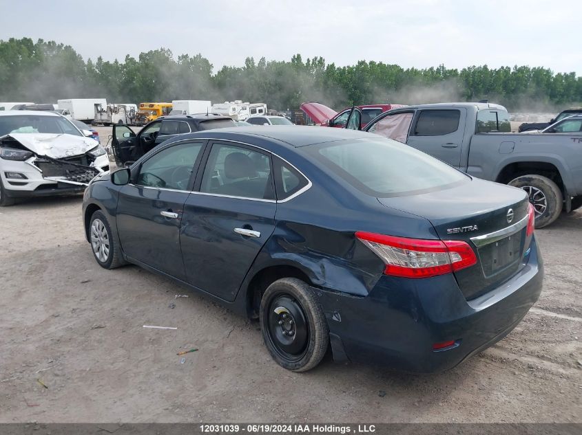 2015 Nissan Sentra VIN: 3N1AB7AP9FL638717 Lot: 12031039