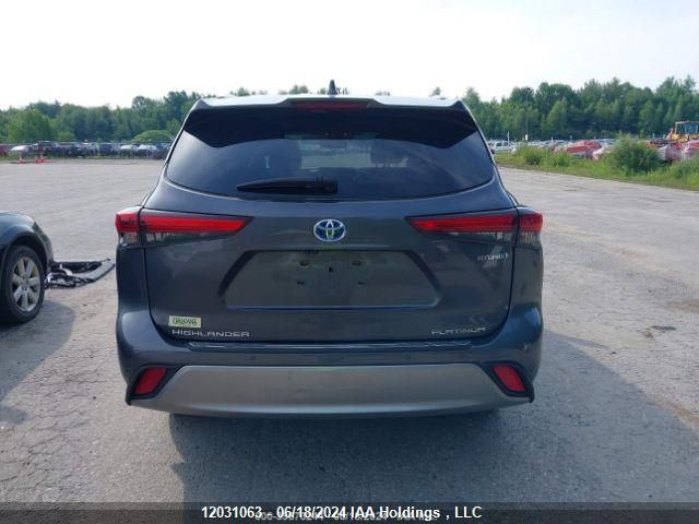 2021 Toyota Highlander Hybrid Platinum VIN: 5TDEBRCH1MS042850 Lot: 12031063