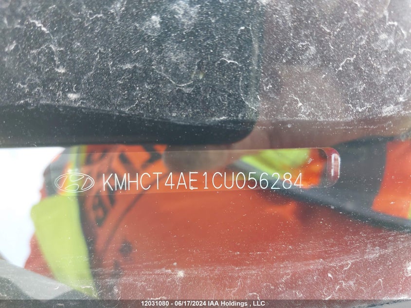 2012 Hyundai Accent VIN: KMHCT4AE1CU056284 Lot: 12031080