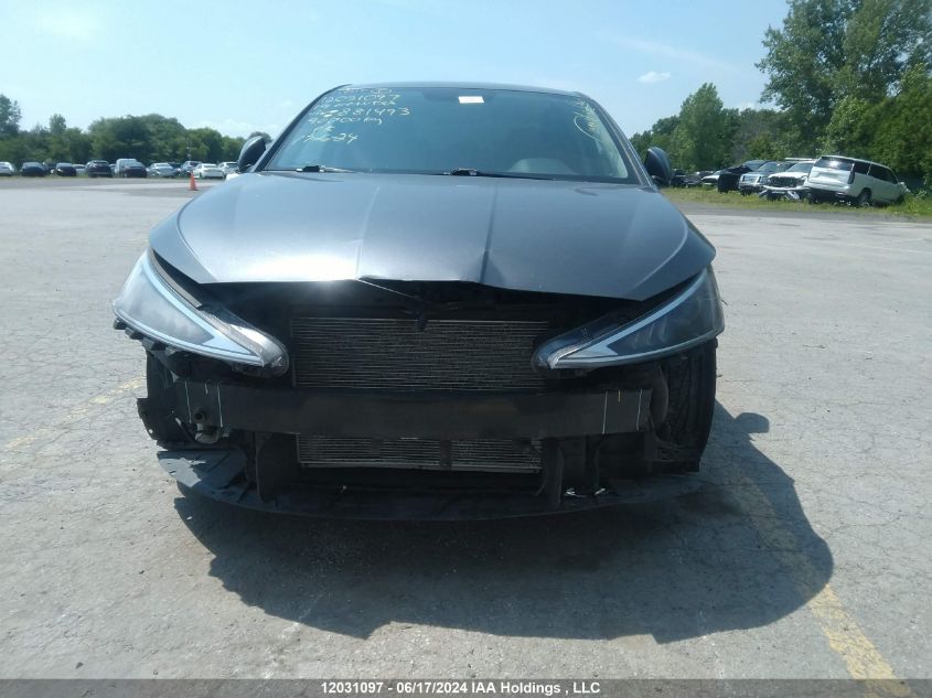 2019 Hyundai Elantra VIN: KMHD74LF8KU881493 Lot: 12031097