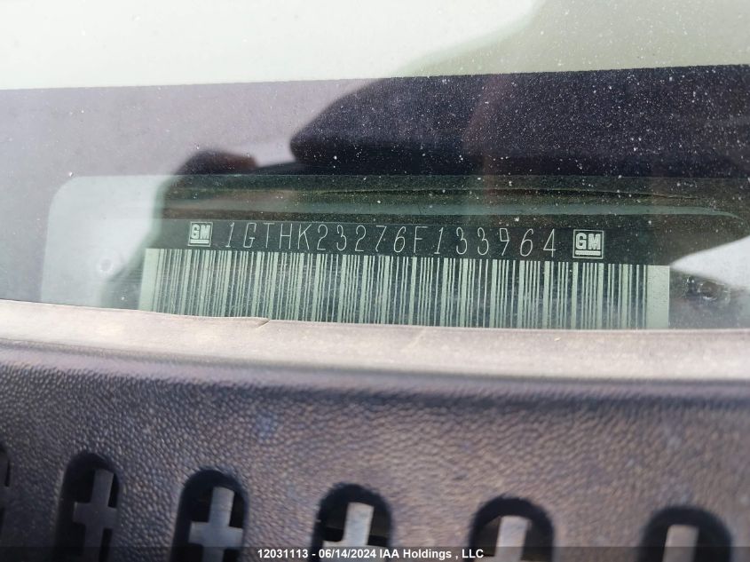 2006 GMC Sierra 2500Hd VIN: 1GTHK23276F133964 Lot: 12031113