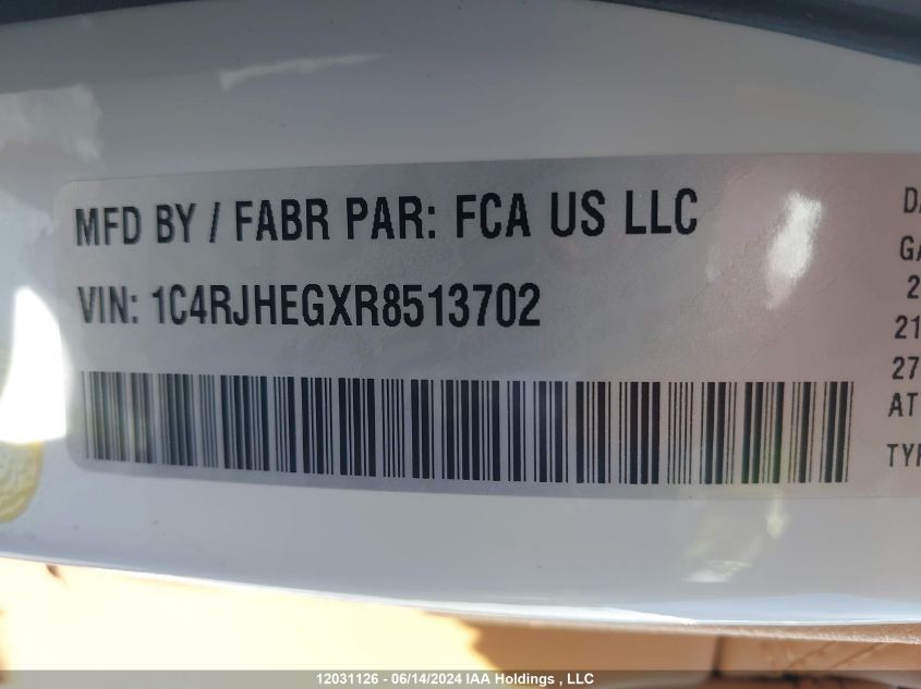 2024 Jeep Grand Cherokee Summit VIN: 1C4RJHEGXR8513702 Lot: 12031126