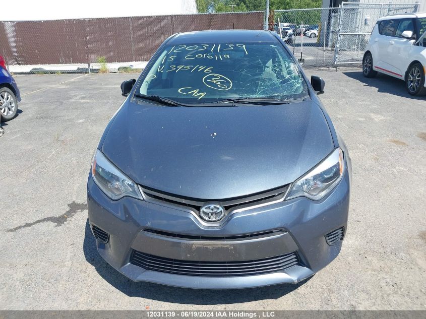 2015 Toyota Corolla L/Le/Le Pls/Prm/S/S Pls VIN: 2T1BURHE5FC395146 Lot: 12031139