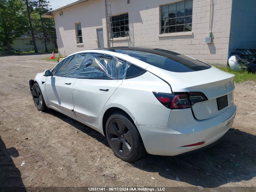 2021 Tesla Model 3 VIN: 5YJ3E1EB1MF855201 Lot: 12031141